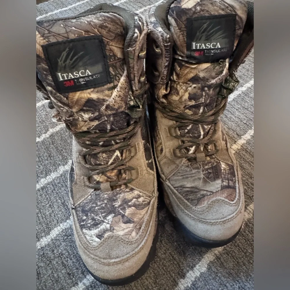 Itasca Camouflage Hunting Boots size 7